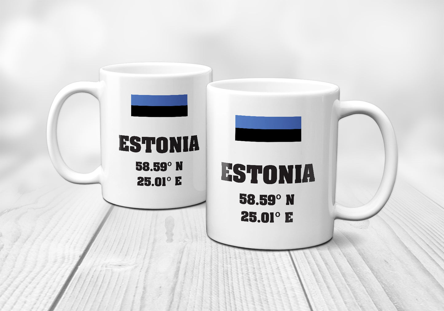 Estonia Laitutude Longitude Mug