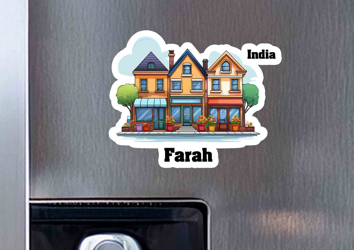 Farah Three Home Office Shop Fridge Magnet