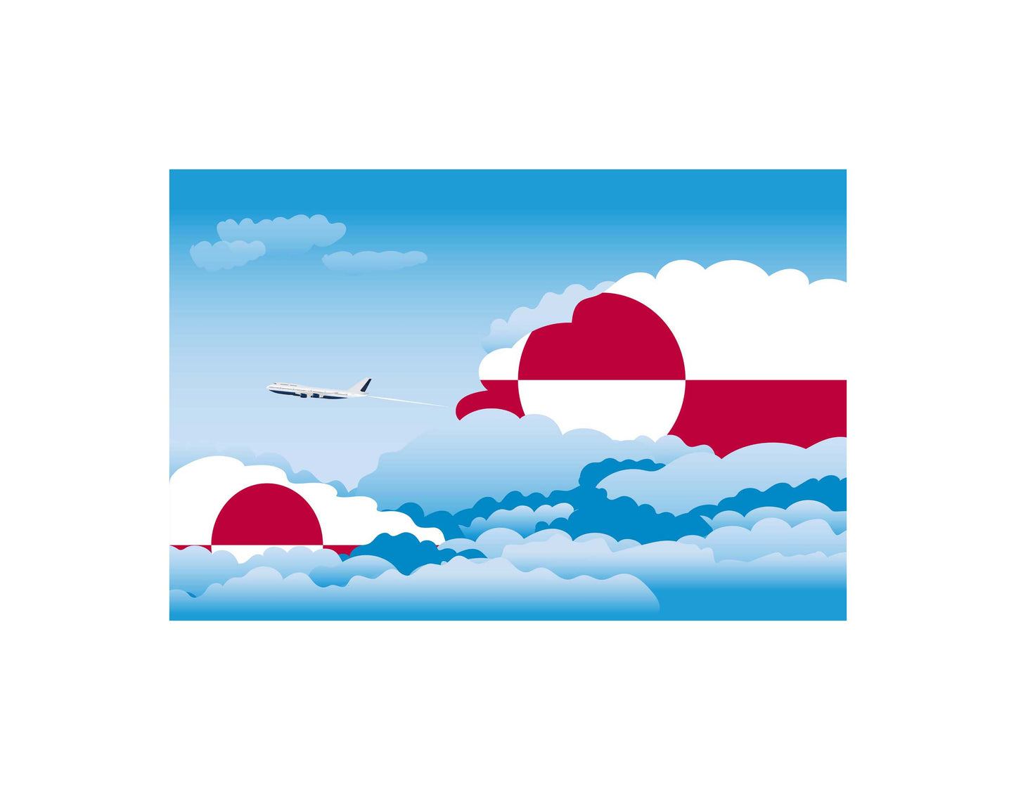 Greenland Day Clouds Blankets & Throws | Soft Premium Blankets | City Posters Plus