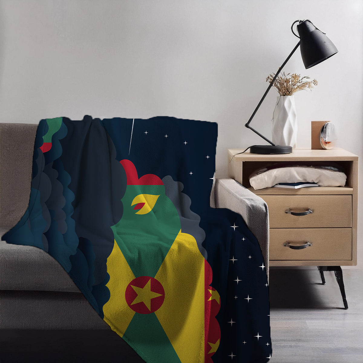 Grenada Night Clouds Blankets & Throws | Premium Soft Blankets | City Posters Plus
