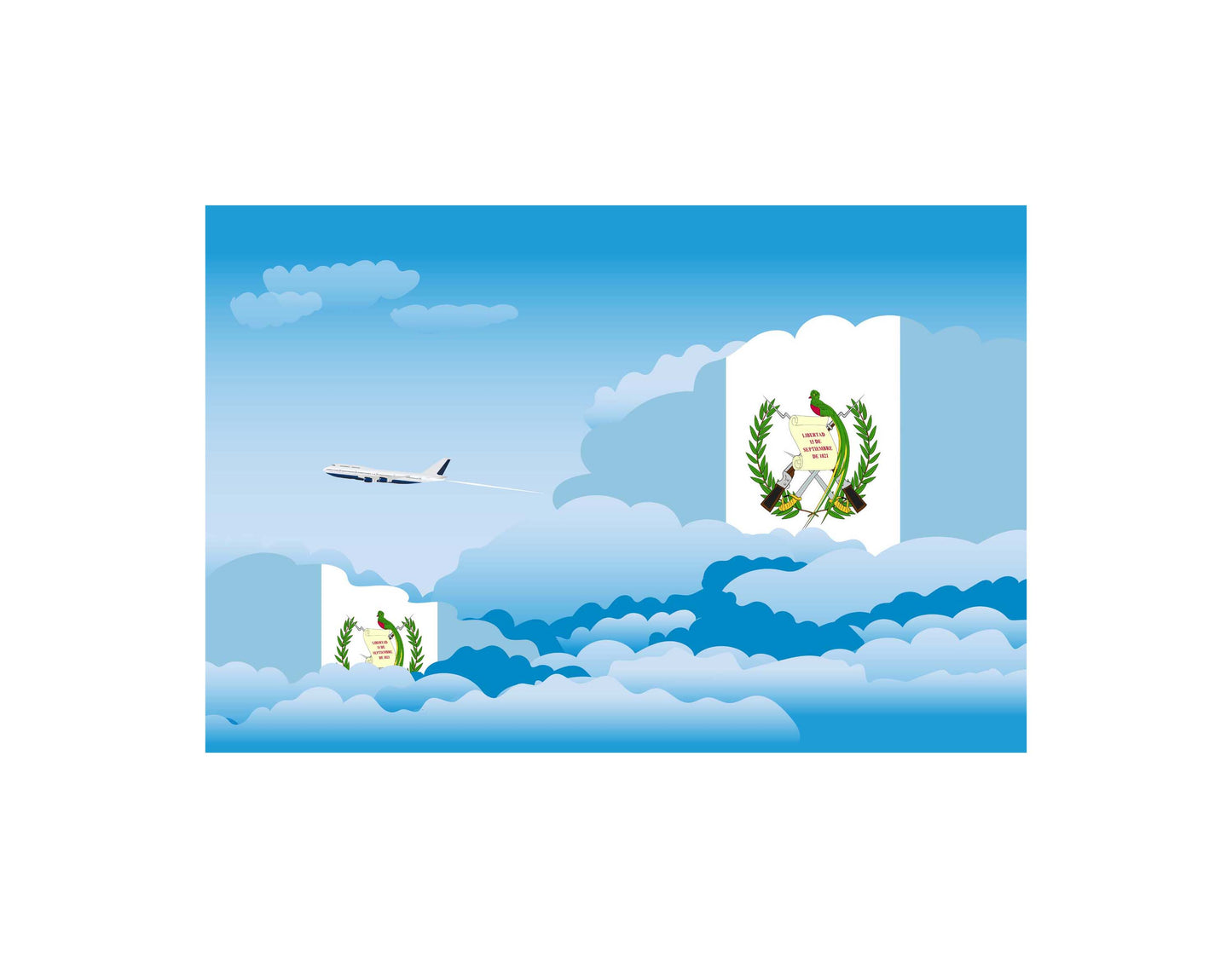 Guatemala Day Clouds Blankets & Throws | Soft Premium Blankets | City Posters Plus