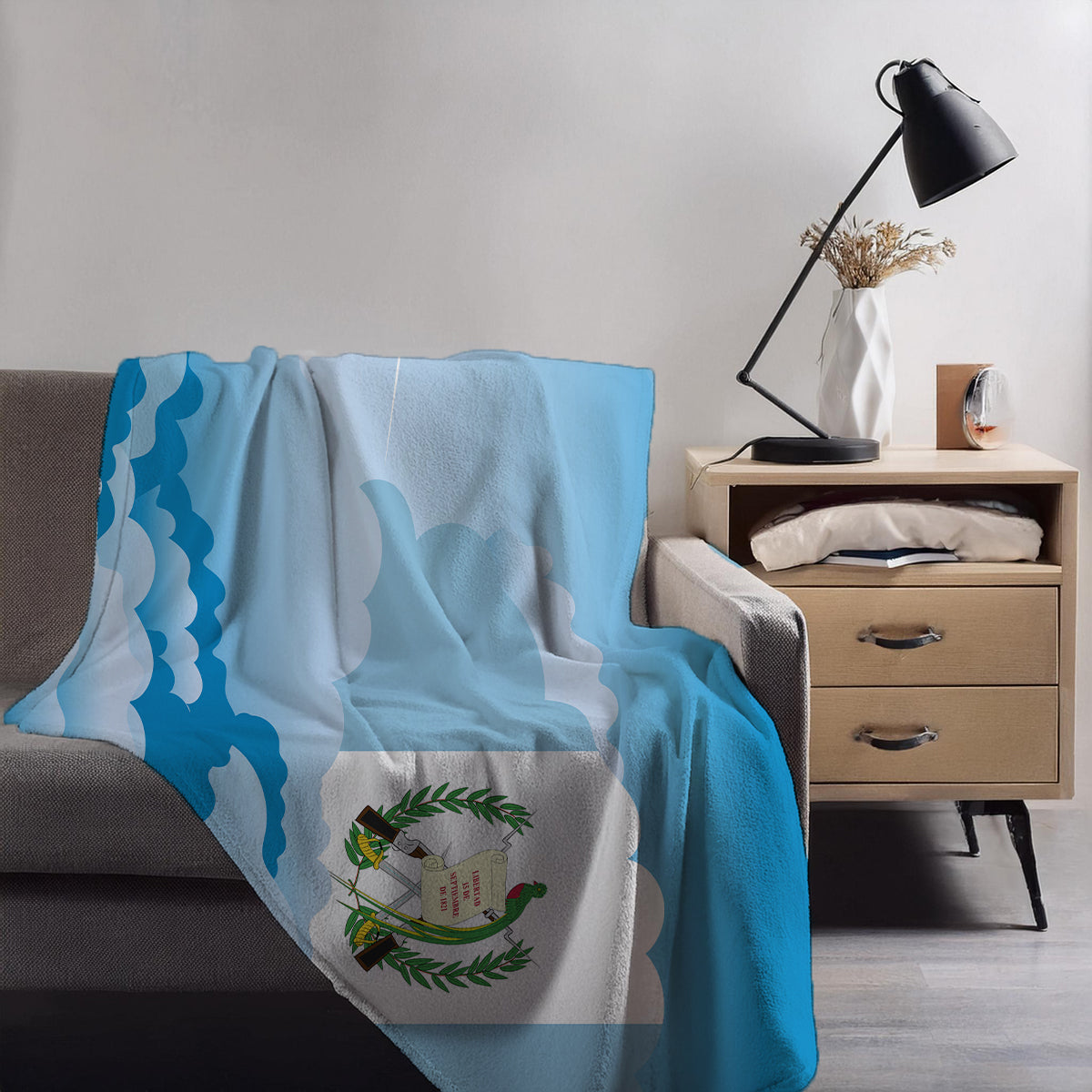 Guatemala Day Clouds Blankets & Throws | Soft Premium Blankets | City Posters Plus