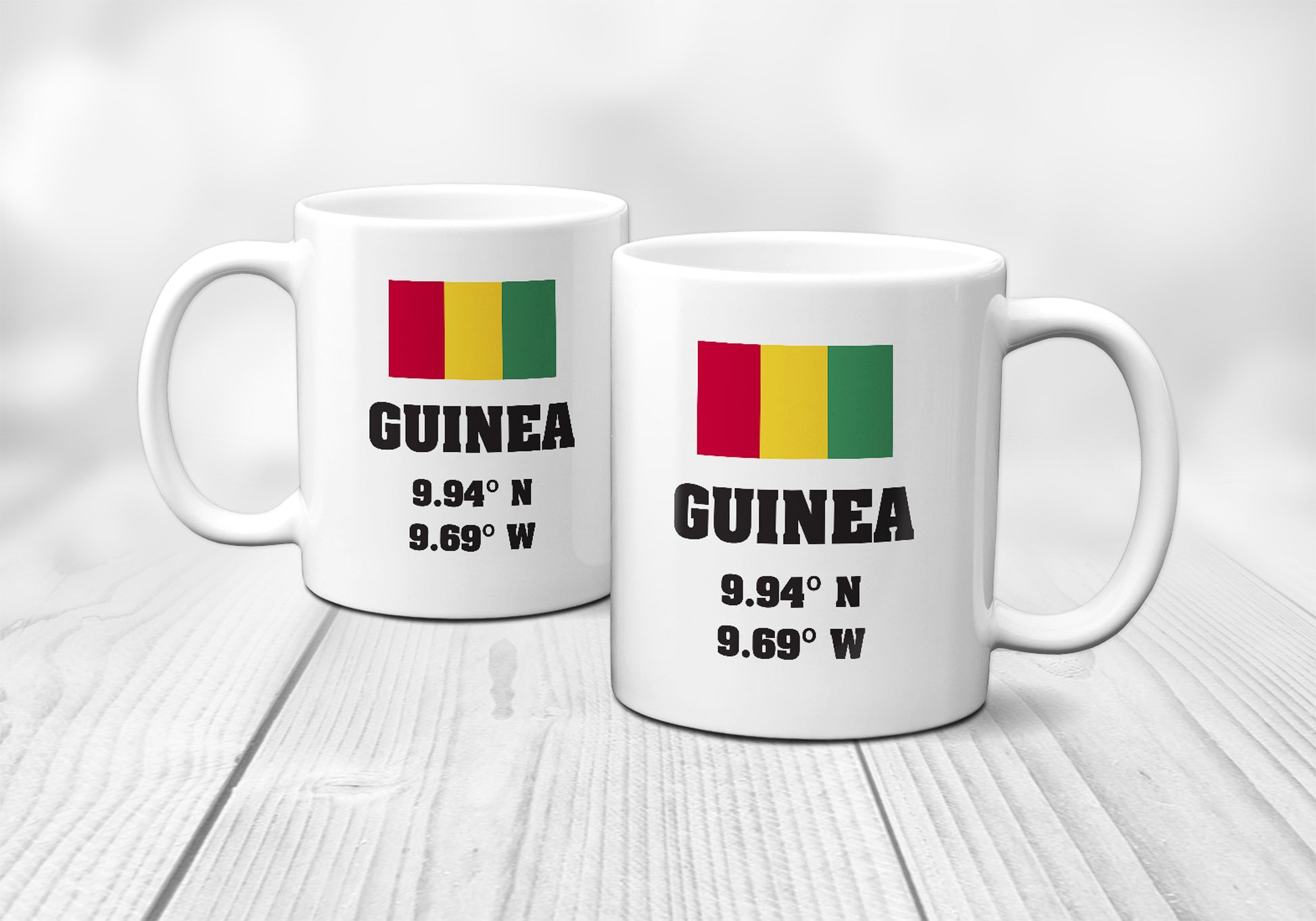 Guinea Laitutude Longitude Mug