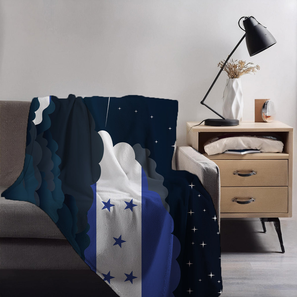 Honduras Night Clouds Blankets & Throws | Premium Soft Blankets | City Posters Plus