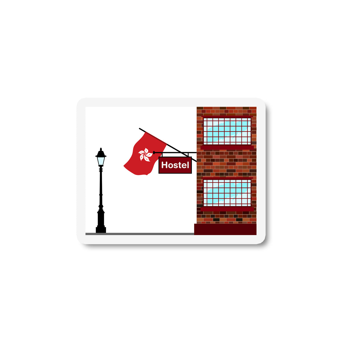 Hong Kong Hostels Sticker