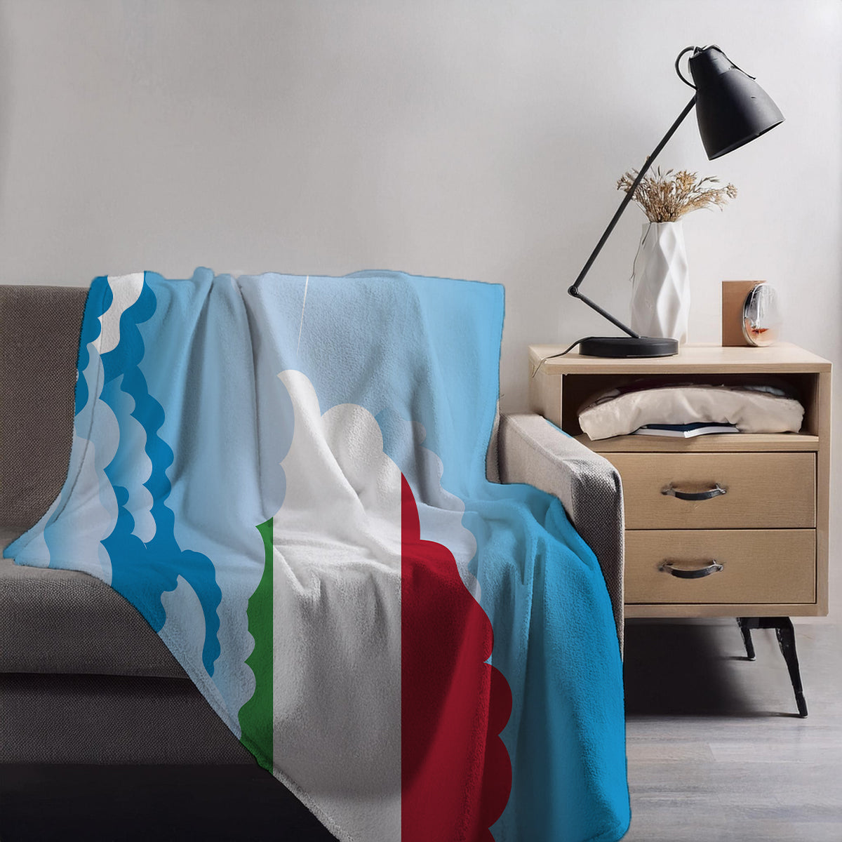 Hungary Day Clouds Blankets & Throws | Soft Premium Blankets | City Posters Plus