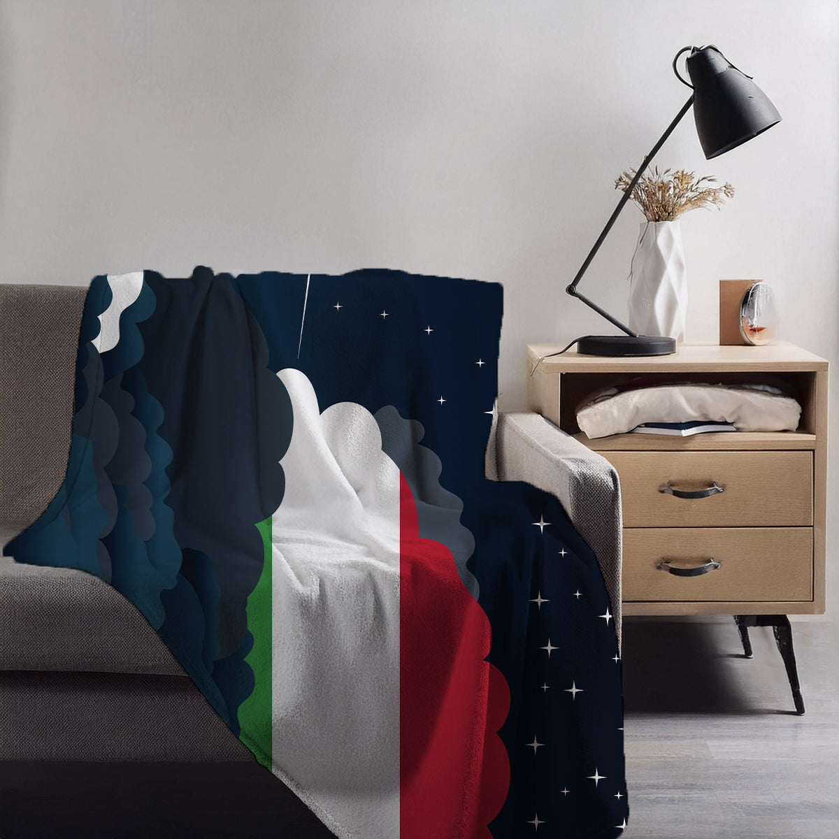 Hungary Night Clouds Blankets & Throws | Premium Soft Blankets | City Posters Plus