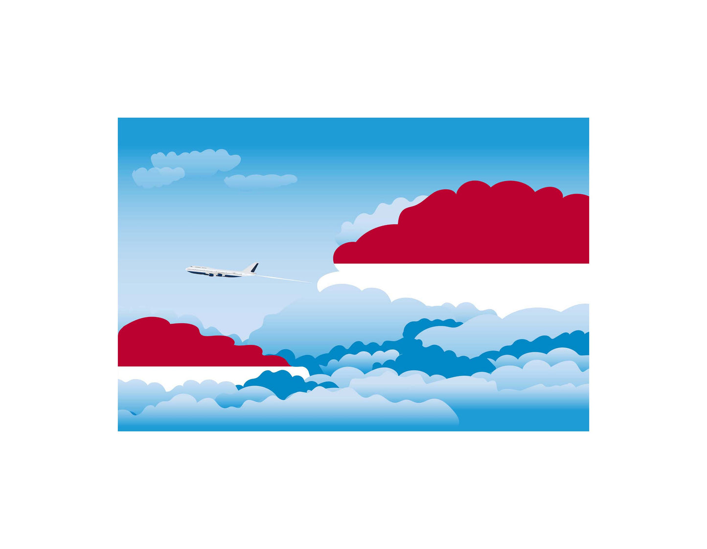 Indonesia Day Clouds Blankets & Throws | Soft Premium Blankets | City Posters Plus