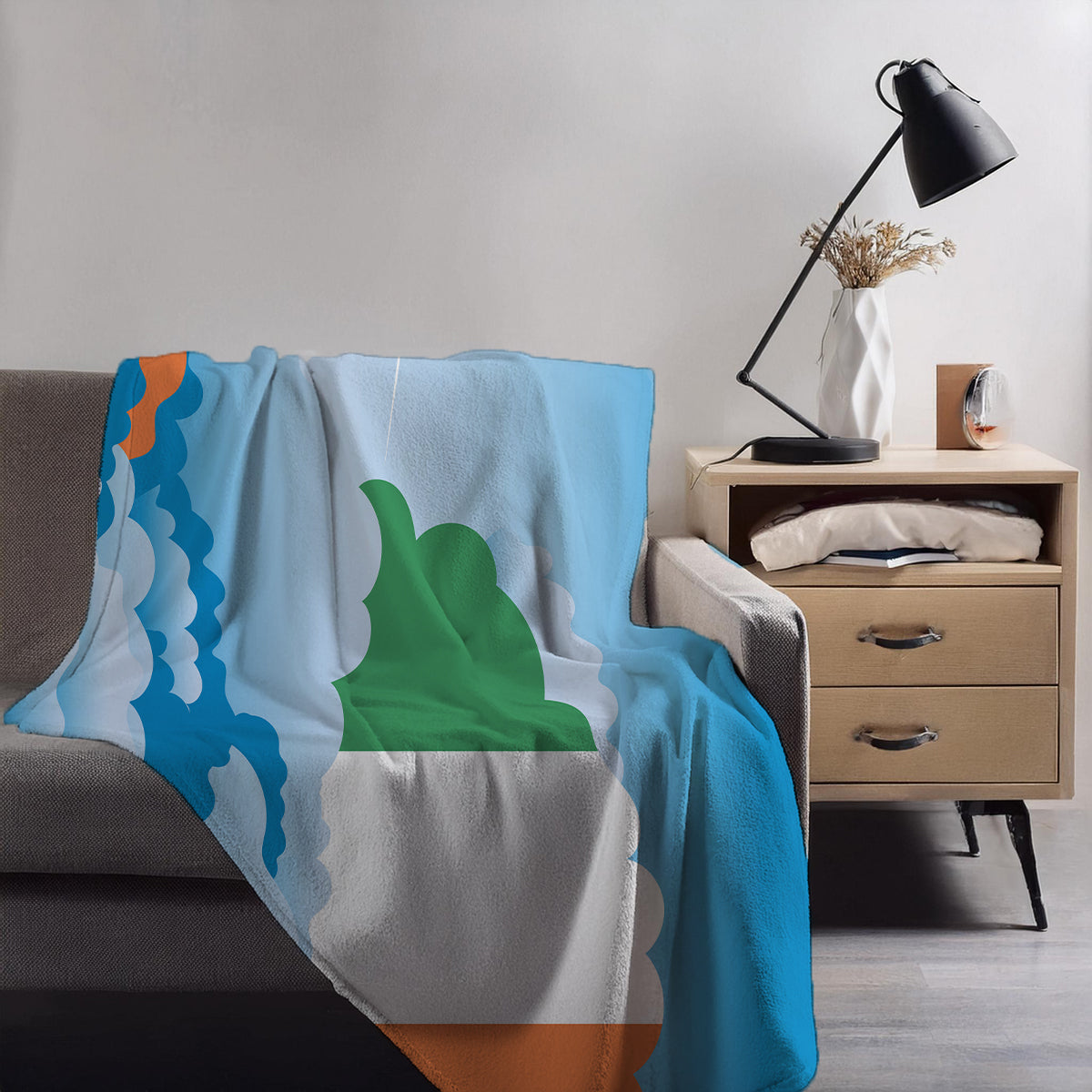 Ireland Day Clouds Blankets & Throws | Soft Premium Blankets | City Posters Plus