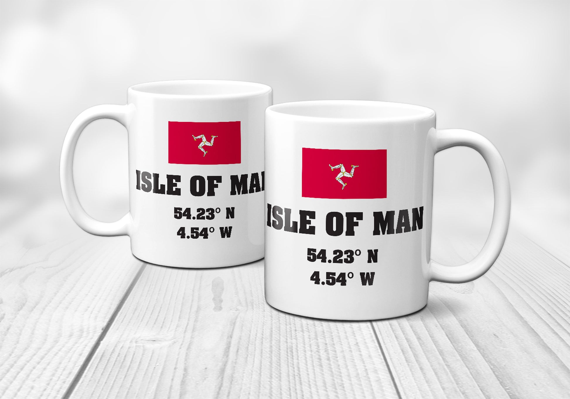 Isle of Man Laitutude Longitude Mug