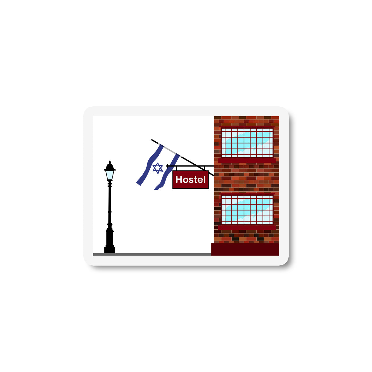 Israel Hostels Sticker