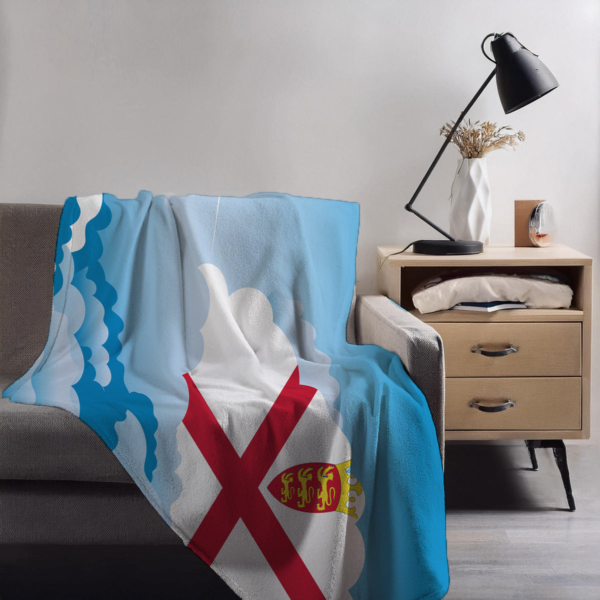 Jersey Day Clouds Blankets & Throws | Soft Premium Blankets | City Posters Plus