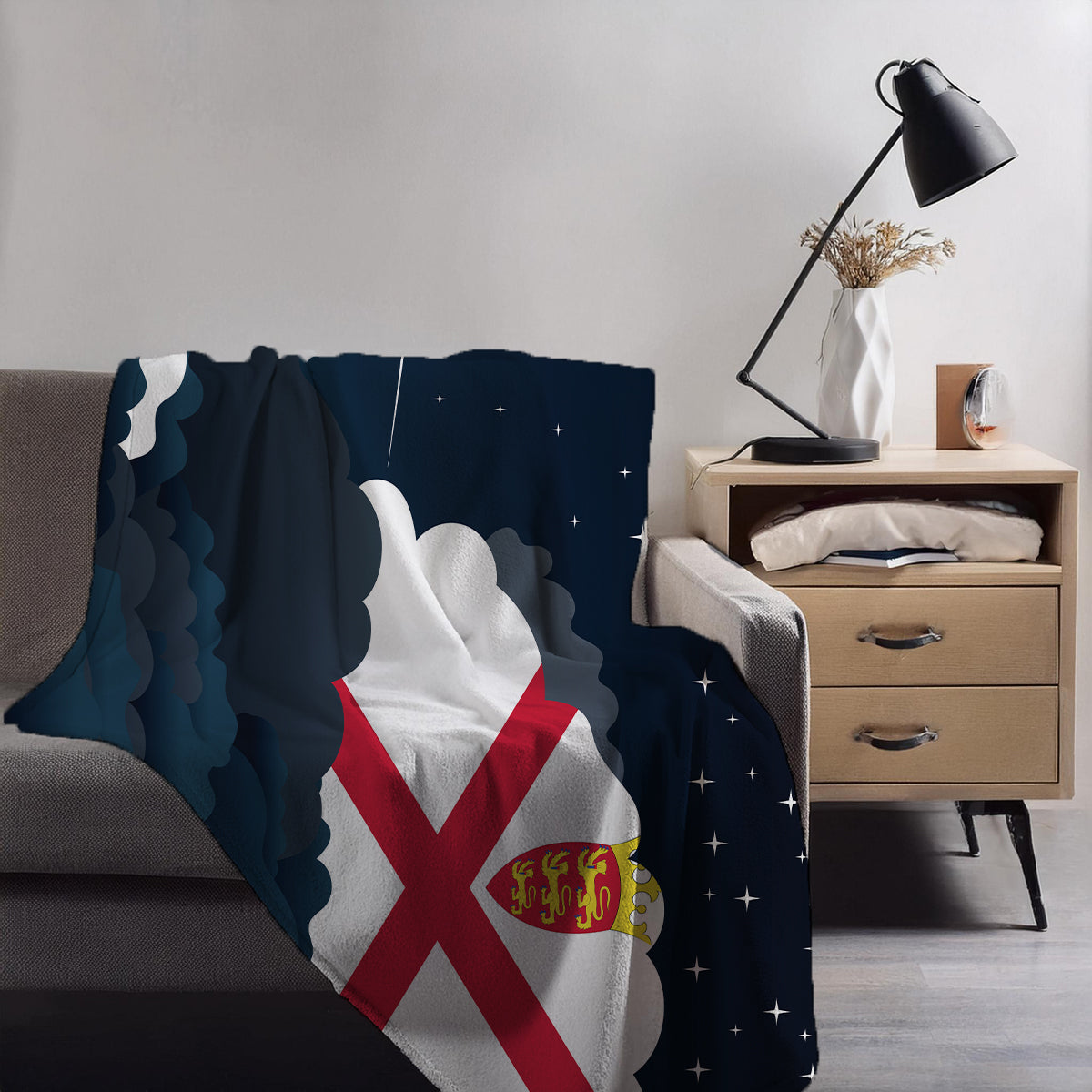 Jersey Night Clouds Blankets & Throws | Premium Soft Blankets | City Posters Plus