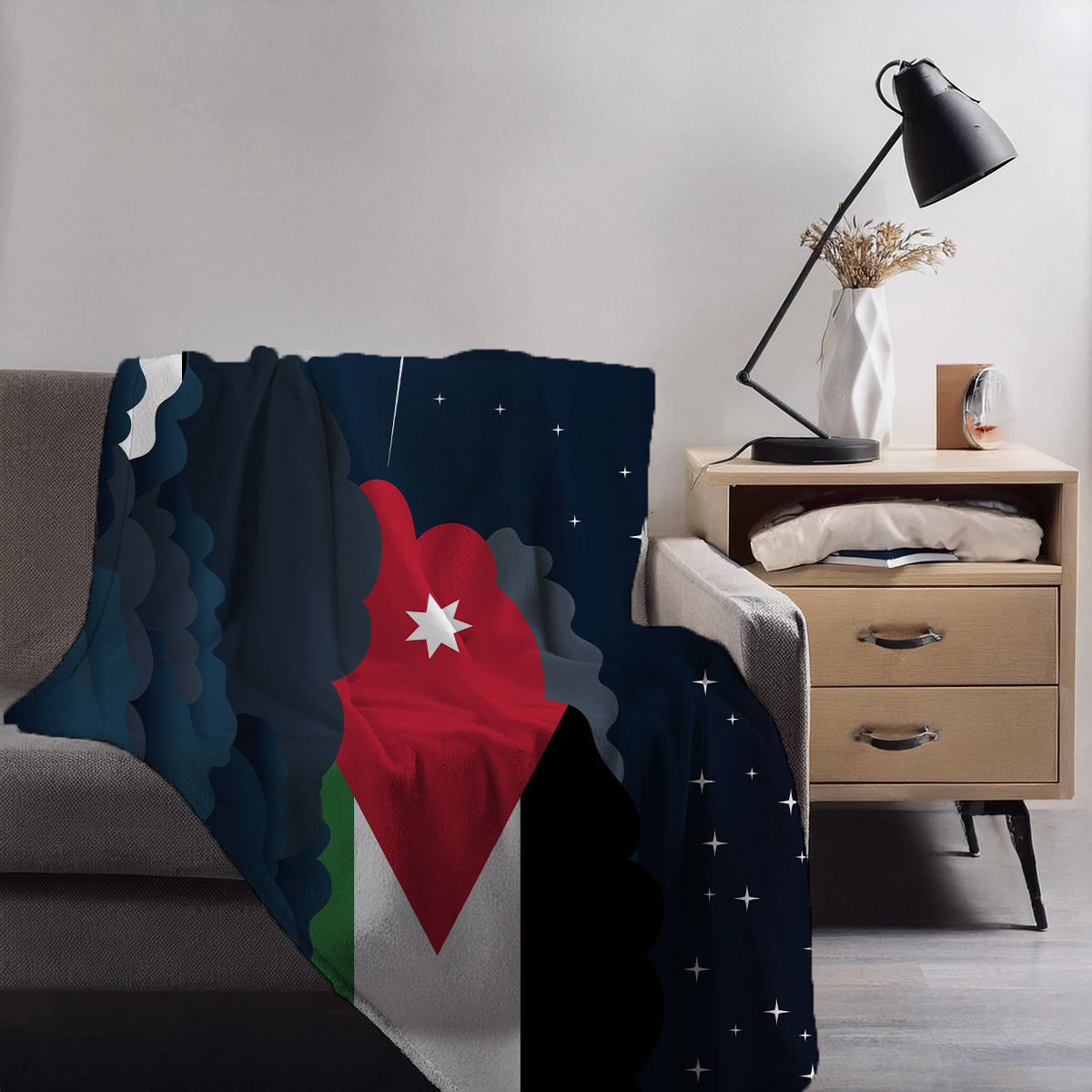 Jordan Night Clouds Blankets & Throws | Premium Soft Blankets | City Posters Plus