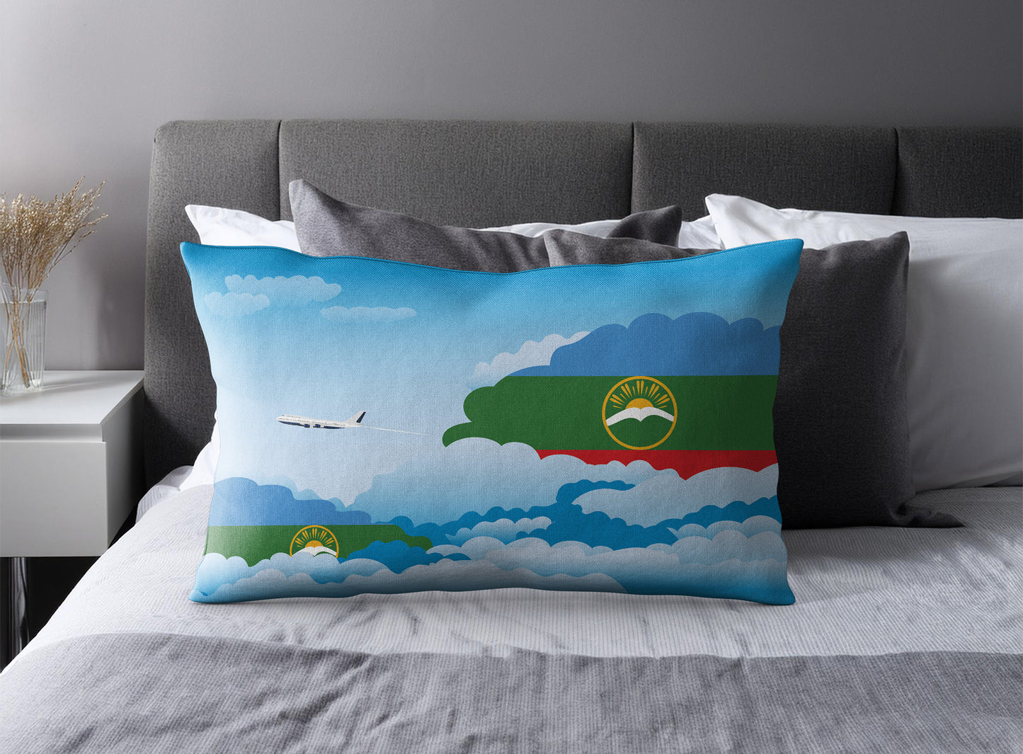 Karachay Cherkessia Day Clouds Pillow Case and Pillow Throw