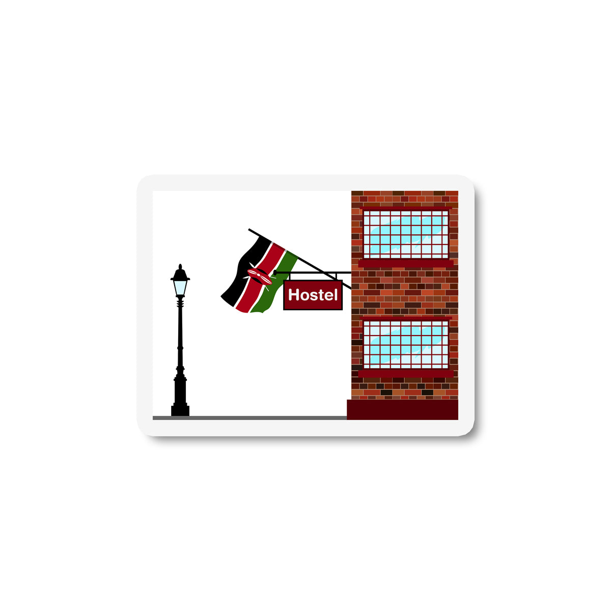 Kenya Hostels Sticker