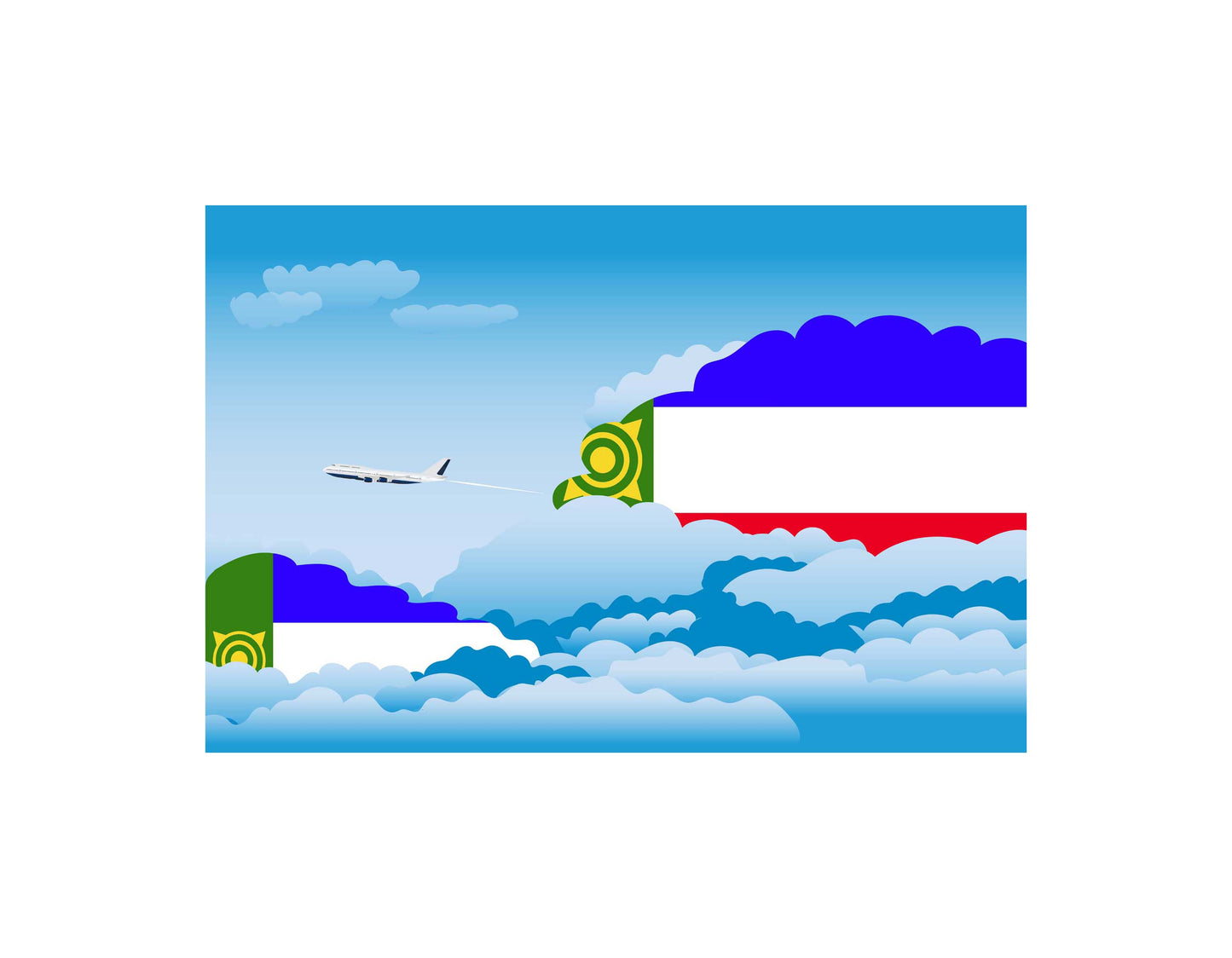 Khakassia Day Clouds Blankets & Throws | Soft Premium Blankets | City Posters Plus