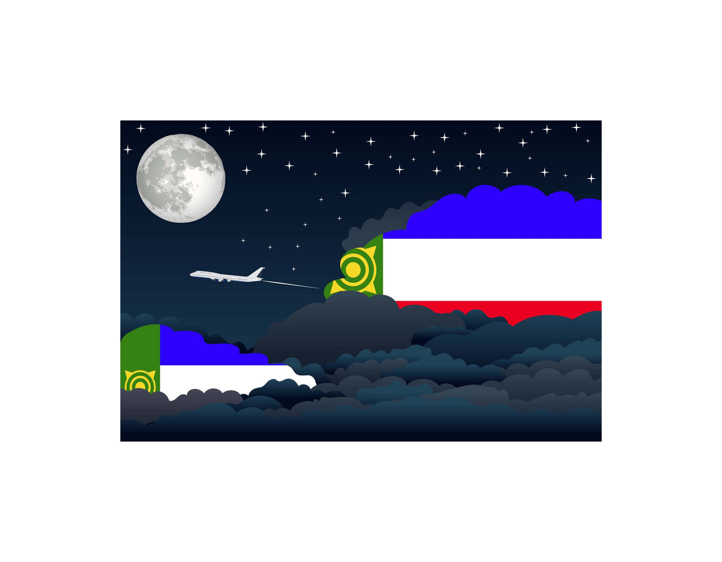 Khakassia Night Clouds Blankets & Throws | Premium Soft Blankets | City Posters Plus