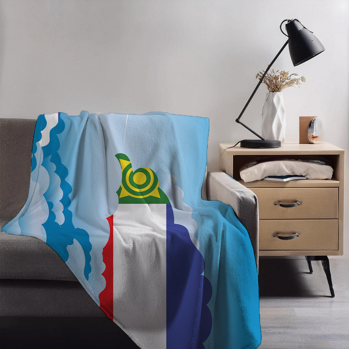 Khakassia Day Clouds Blankets & Throws | Soft Premium Blankets | City Posters Plus