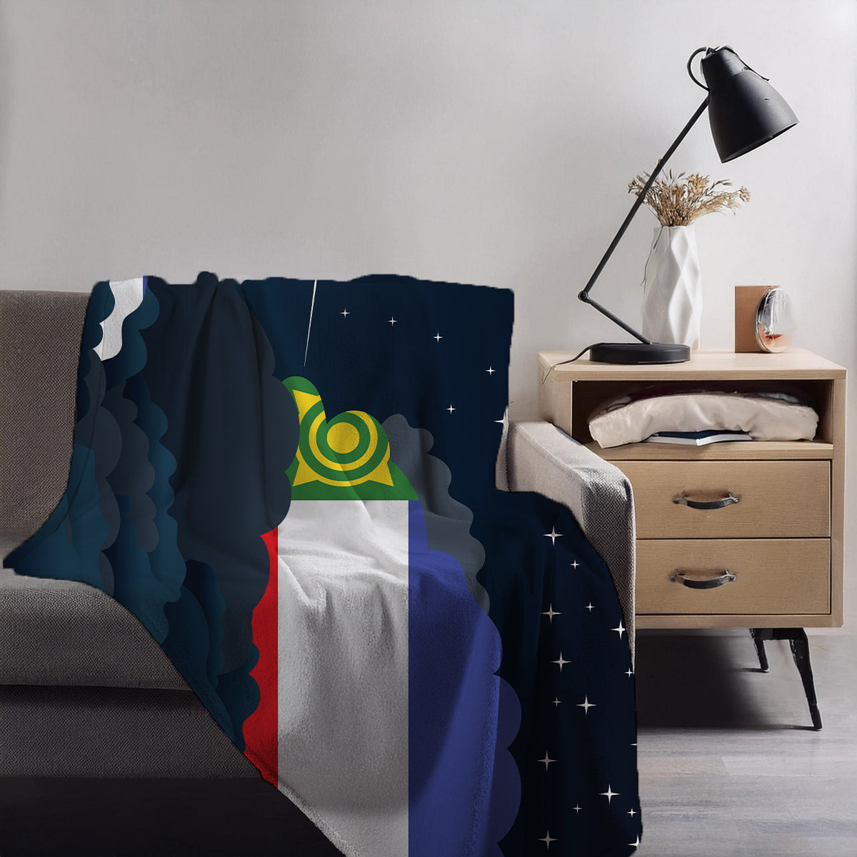 Khakassia Night Clouds Blankets & Throws | Premium Soft Blankets | City Posters Plus