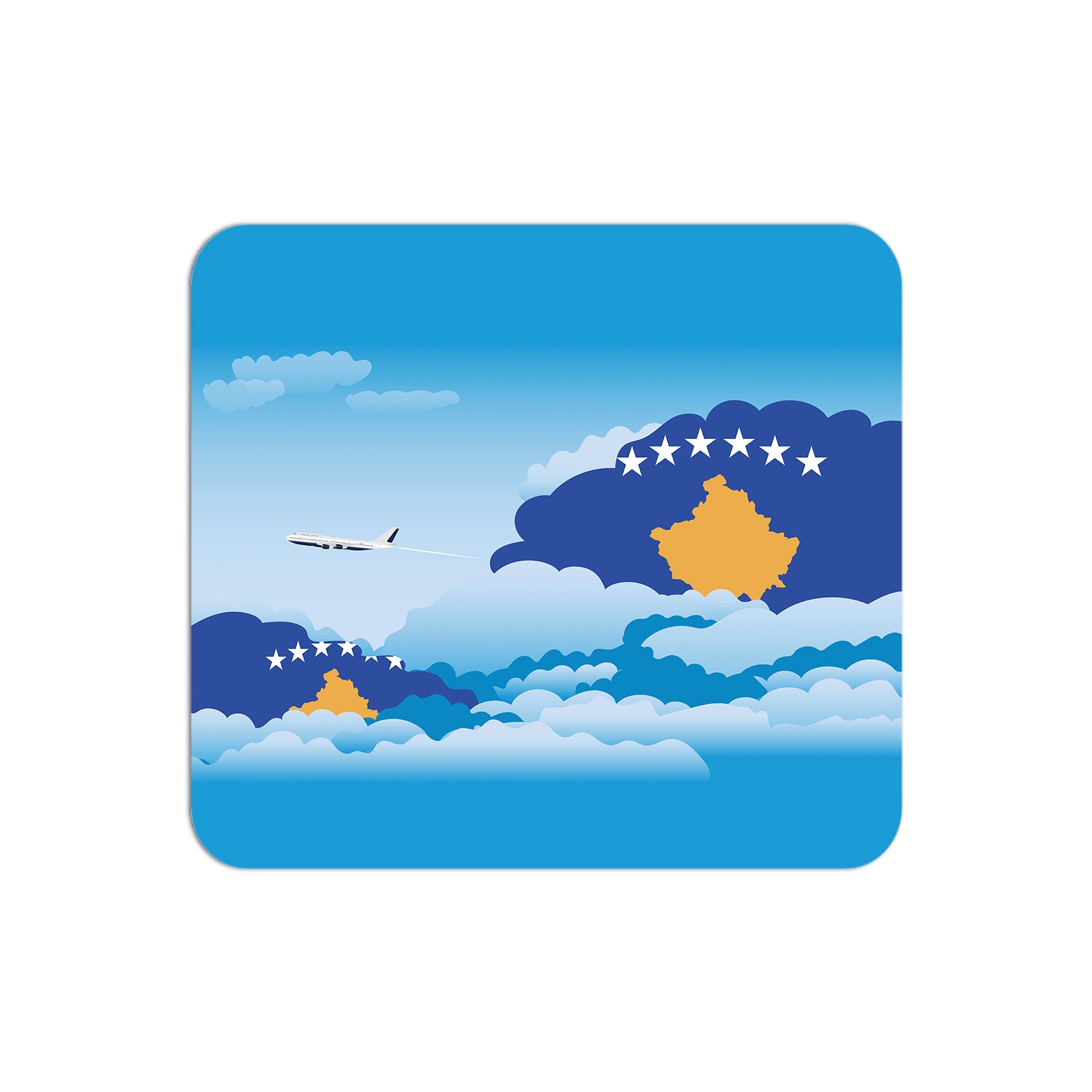 Kosovo Airplane Airport Flight Day Clouds Mousepad 
