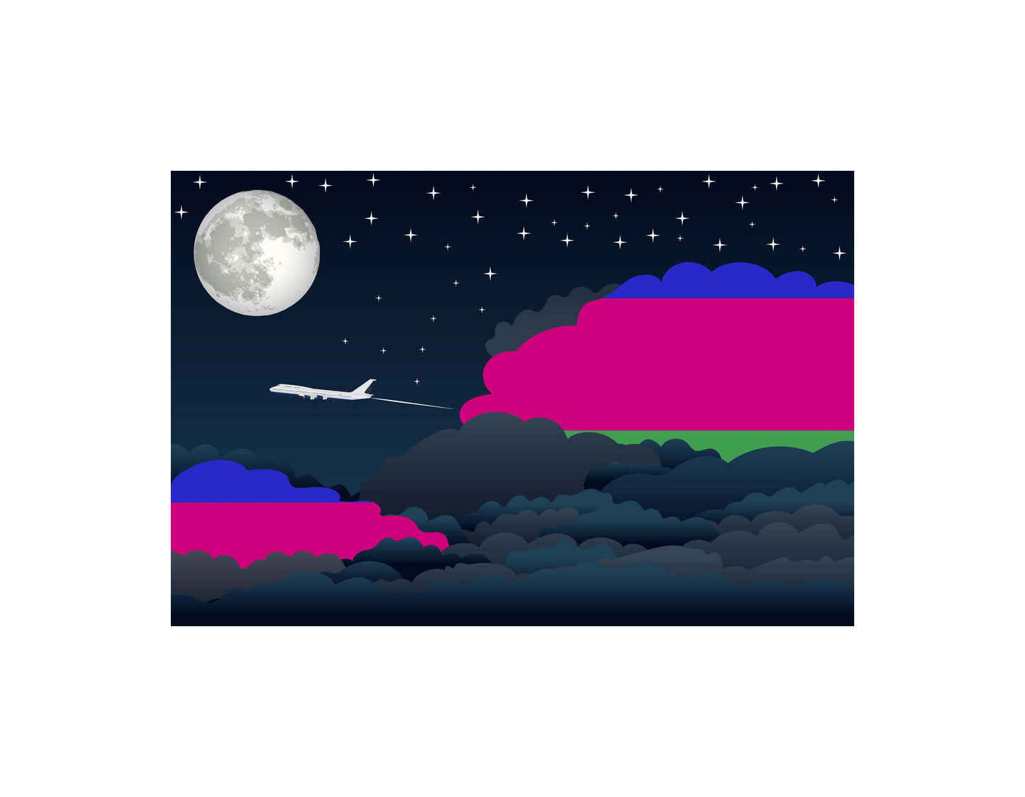 Kuban Peoples Republic Night Clouds Blankets & Throws | Premium Soft Blankets | City Posters Plus
