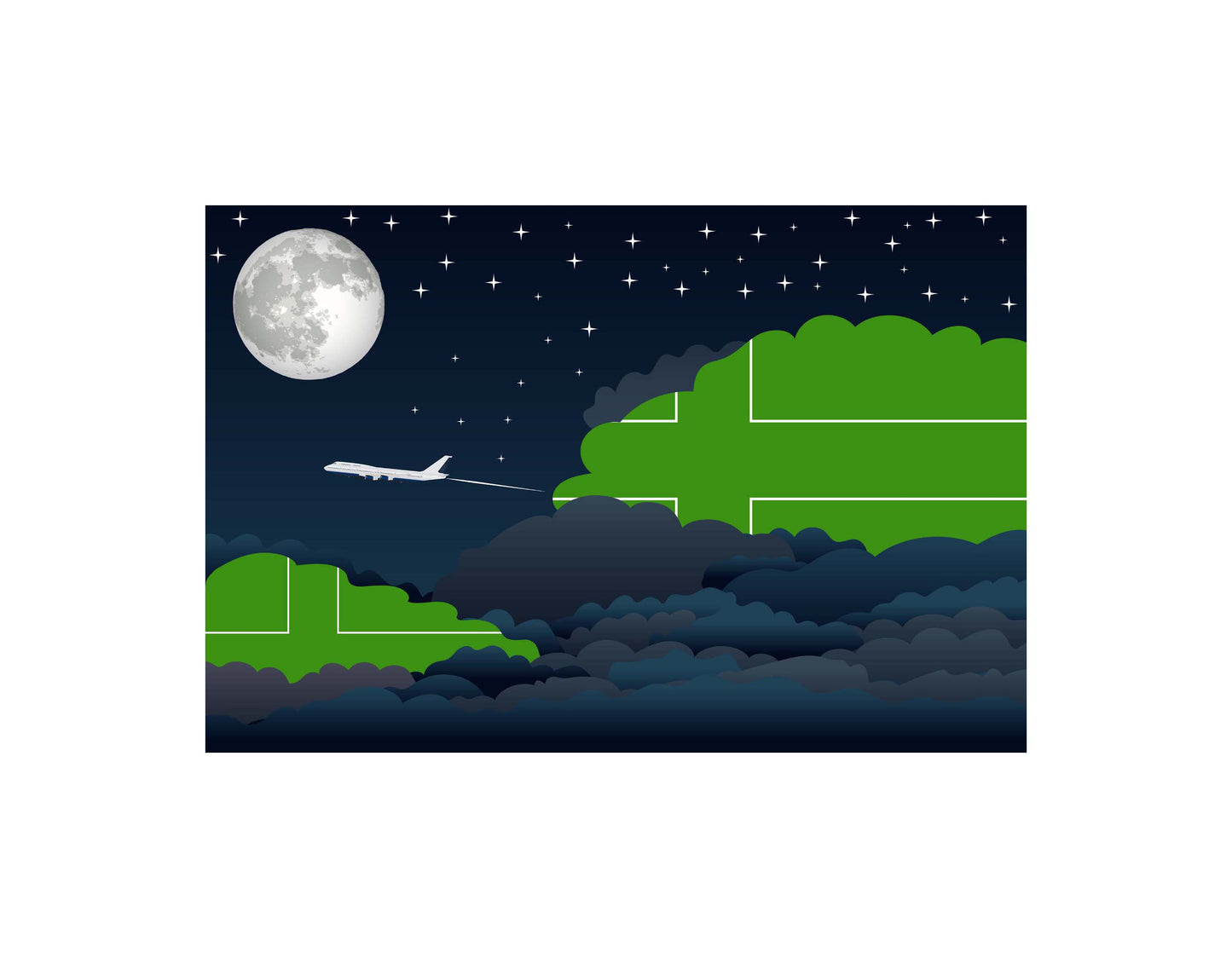 Ladonia Night Clouds Blankets & Throws | Premium Soft Blankets | City Posters Plus