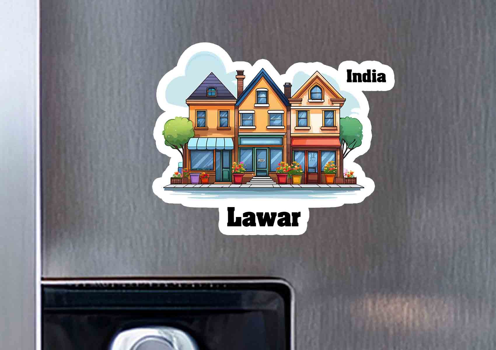 Lawar Three Home Office Shop Fridge Magnet