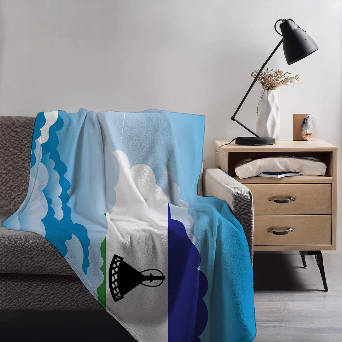 Lesotho Day Clouds Blankets & Throws | Soft Premium Blankets | City Posters Plus