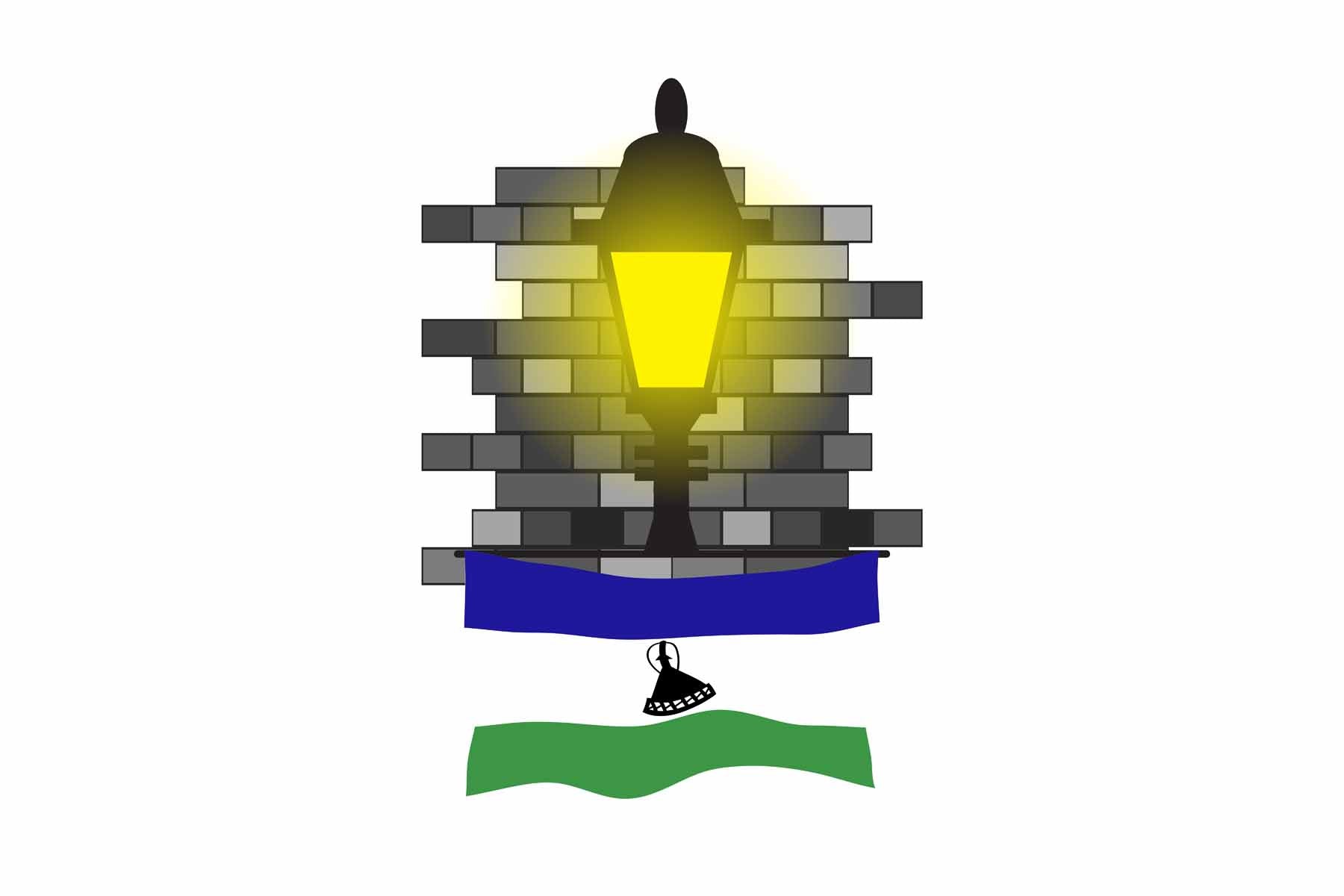 Lesotho Street Lamp Bricks Fridge Magnet