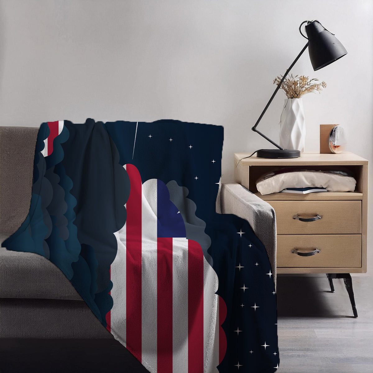 Liberia Night Clouds Blankets & Throws | Premium Soft Blankets | City Posters Plus
