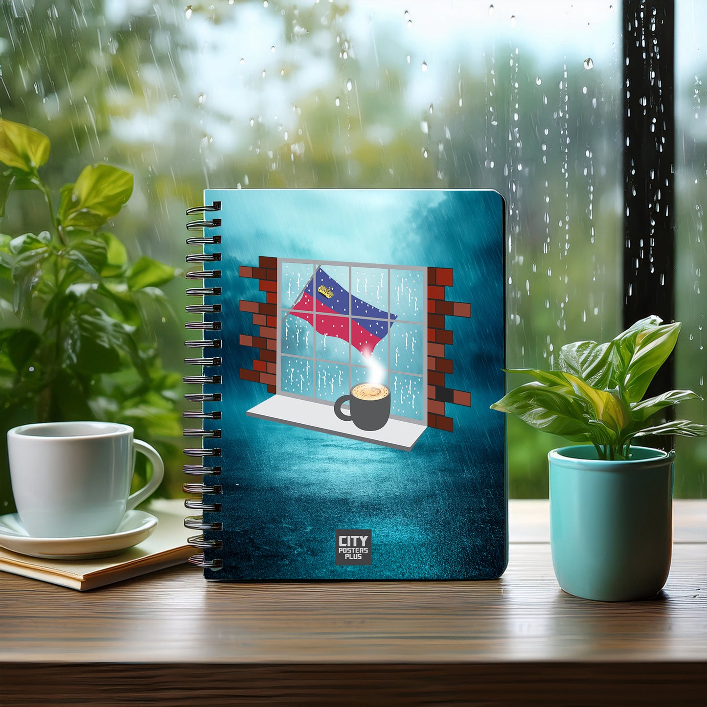 Liechtenstein  Coffee Rain Notebook