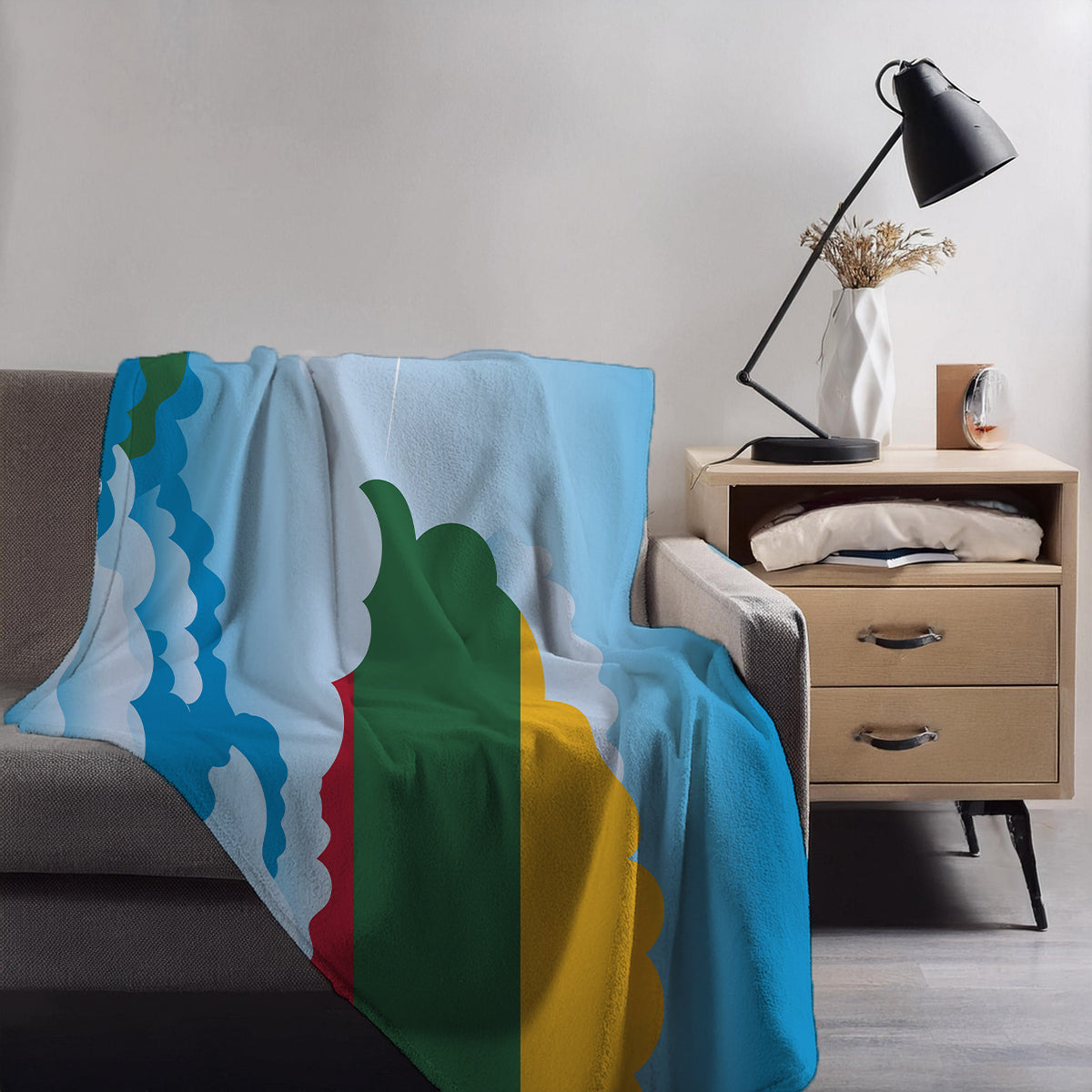 Lithuania Day Clouds Blankets & Throws | Soft Premium Blankets | City Posters Plus