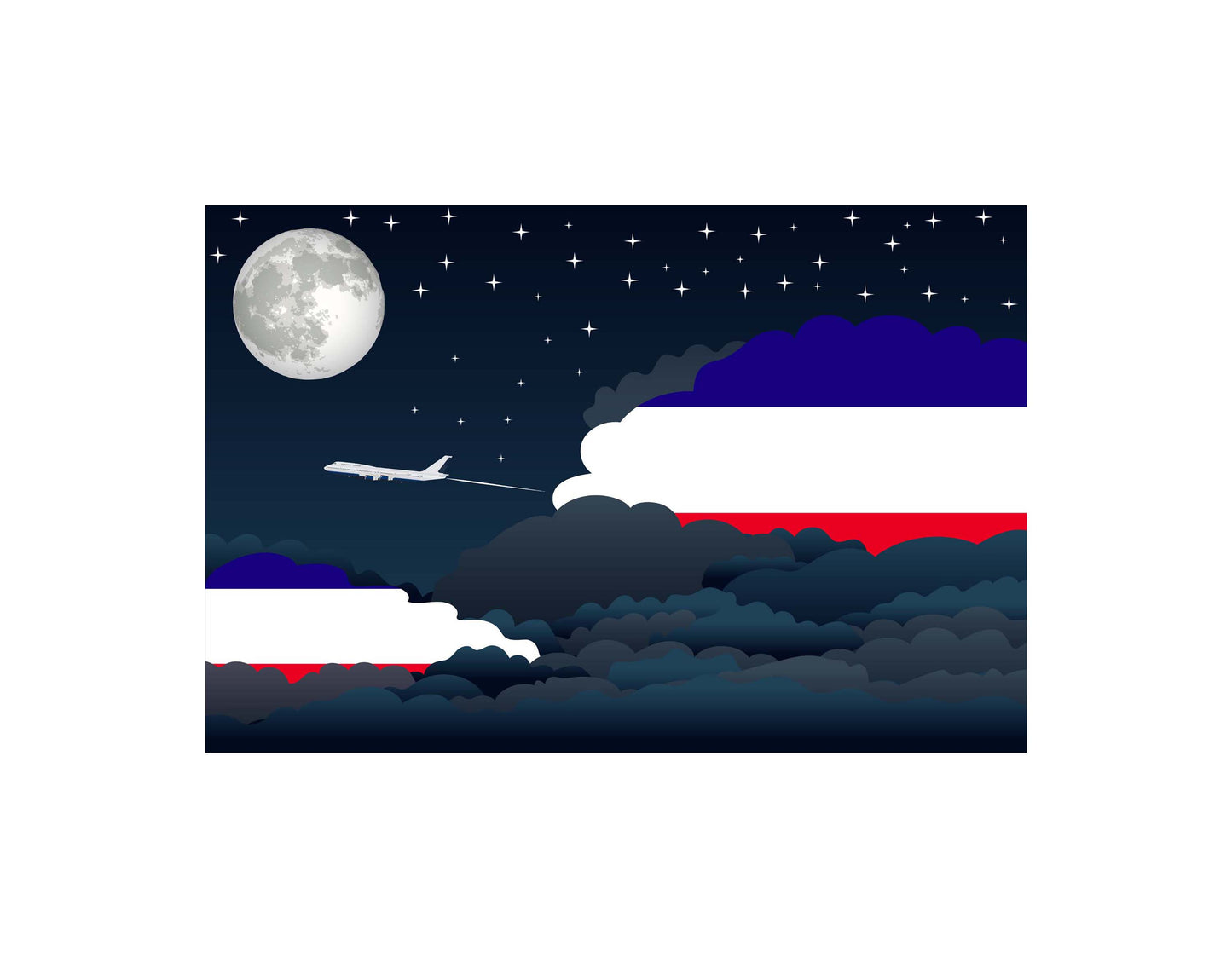 Los Altos Night Clouds Blankets & Throws | Premium Soft Blankets | City Posters Plus