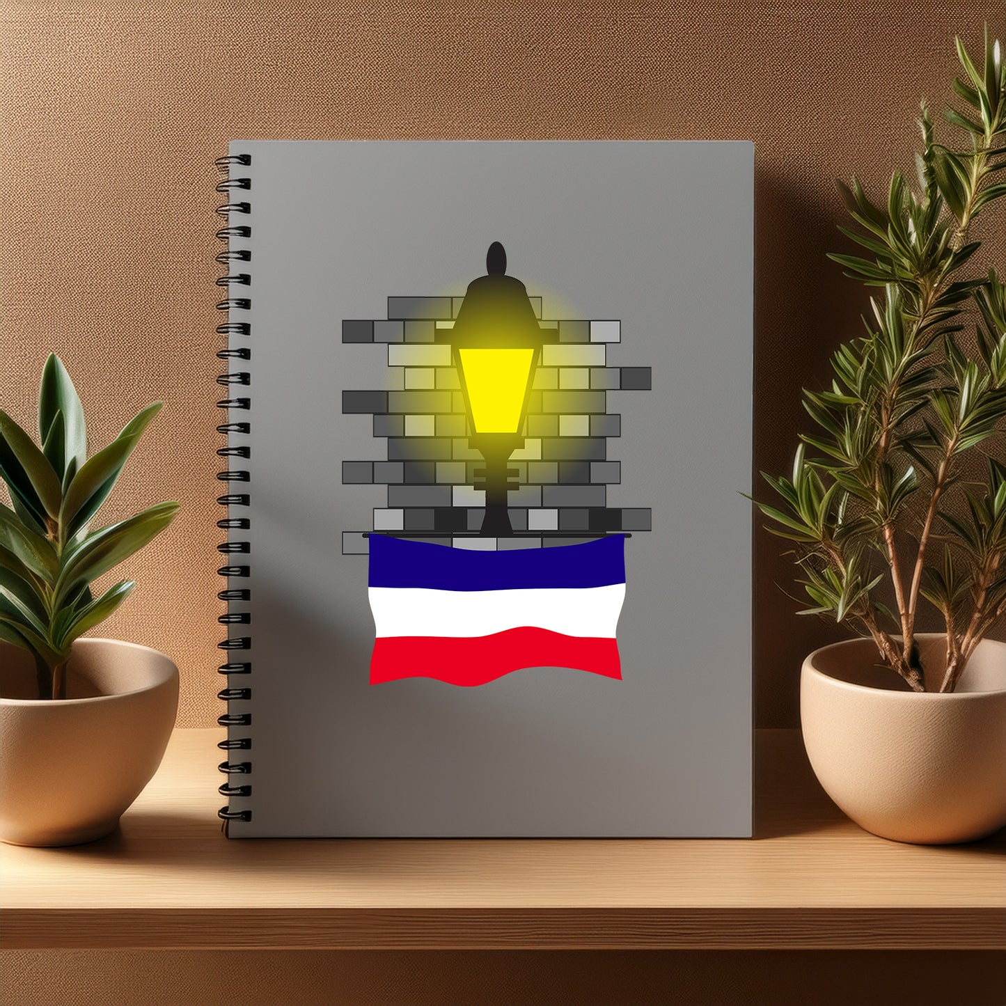Los Altos  Street Lamp Bricks Notebook