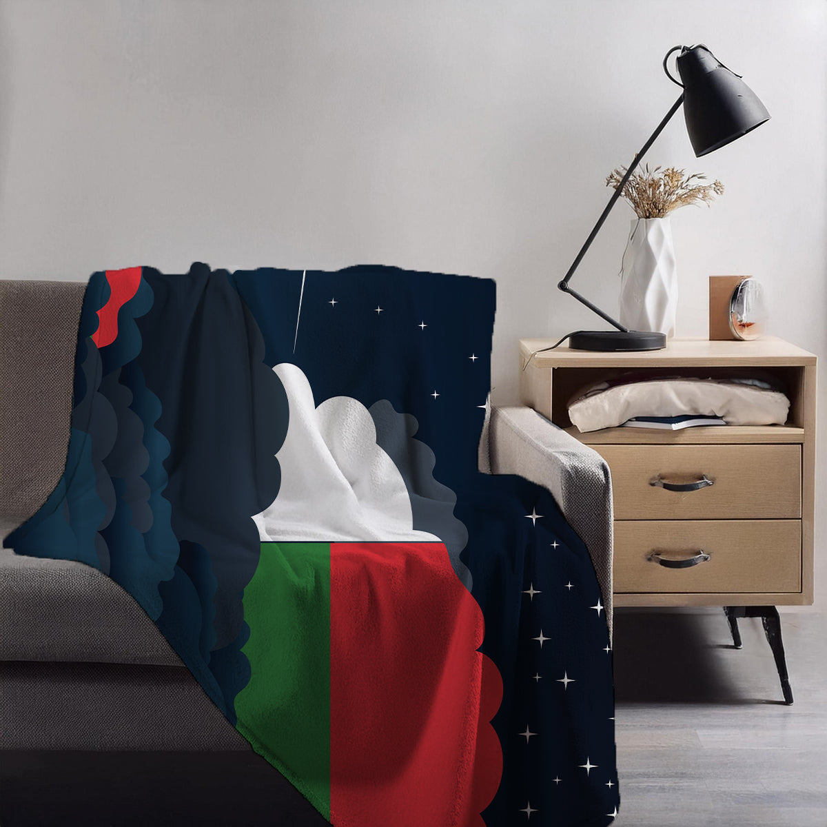 Madagascar Night Clouds Blankets & Throws | Premium Soft Blankets | City Posters Plus