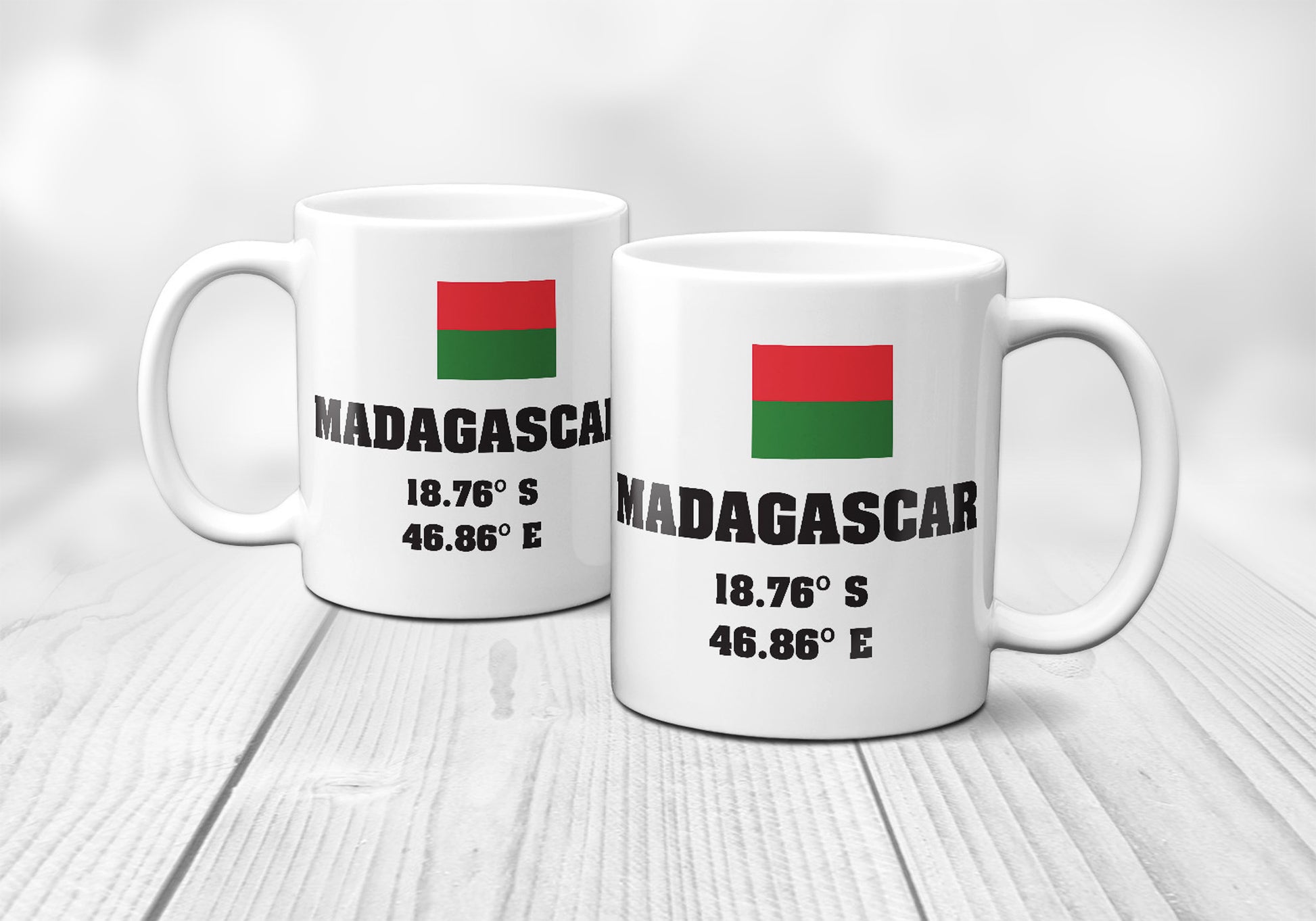 Madagascar Laitutude Longitude Mug