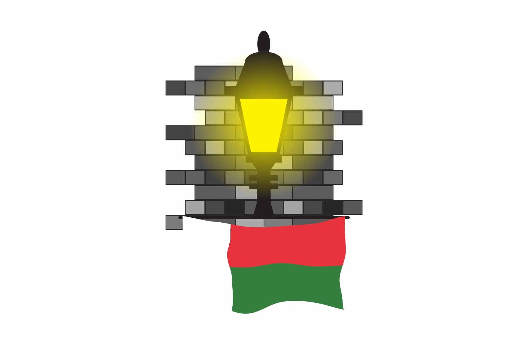 Madagascar Street Lamp Bricks Fridge Magnet