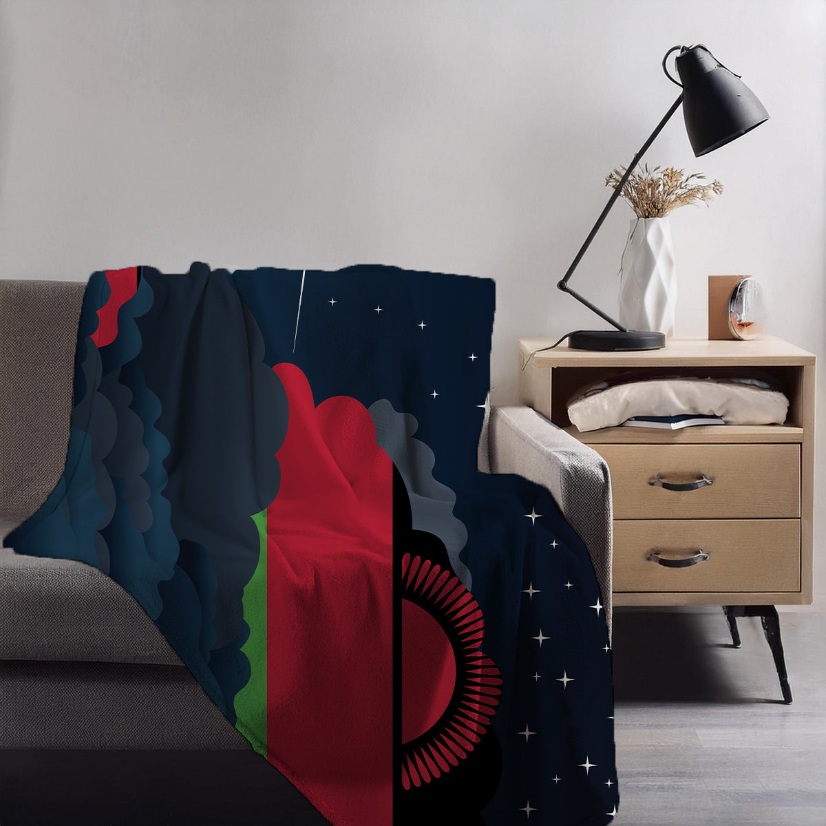 Malawi Night Clouds Blankets & Throws | Premium Soft Blankets | City Posters Plus