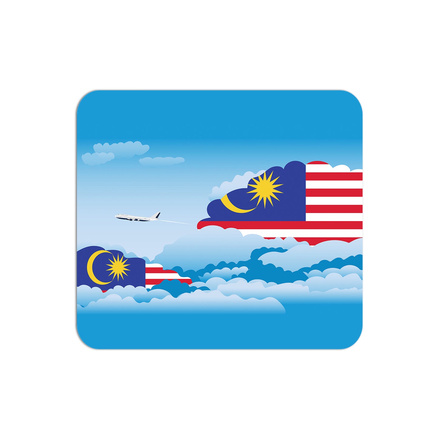 Malaysia Airplane Airport Flight Day Clouds Mousepad 
