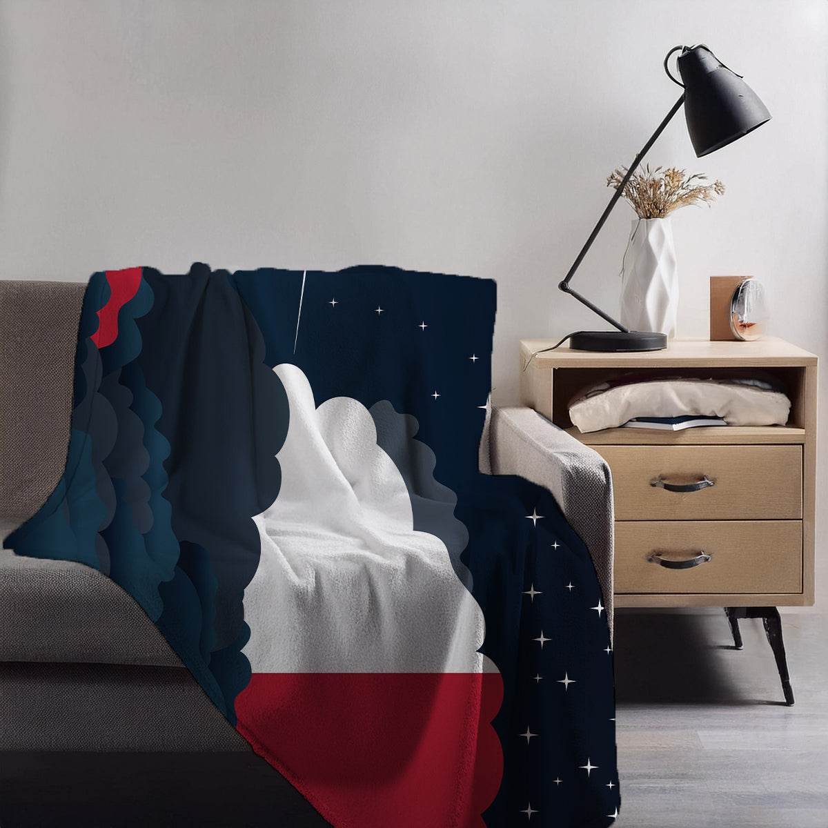 Malta Night Clouds Blankets & Throws | Premium Soft Blankets | City Posters Plus