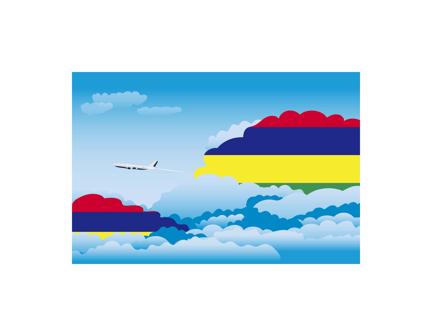 Mauritius Day Clouds Blankets & Throws | Soft Premium Blankets | City Posters Plus