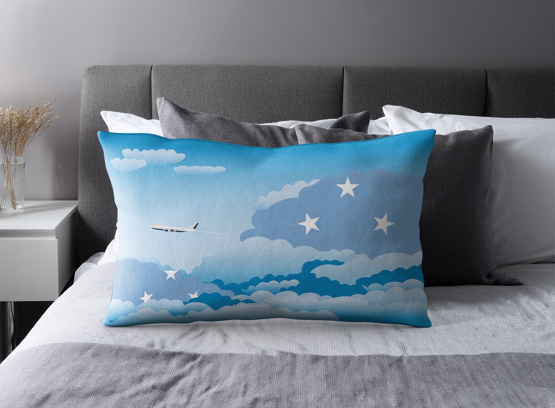 Micronesia Federated States Day Clouds Pillow Case and Pillow Throw