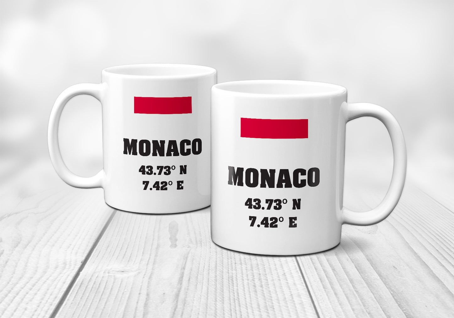 Monaco Laitutude Longitude Mug