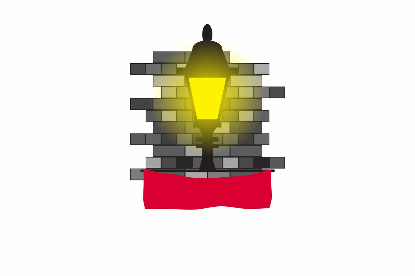 Monaco Street Lamp Bricks Sticker
