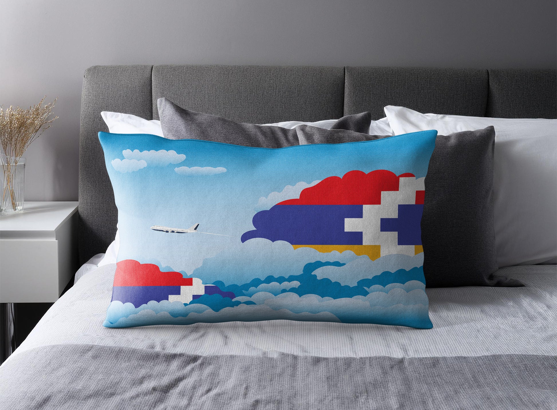 Nagorno Karabakh Republic Day Clouds Pillow Case and Pillow Throw