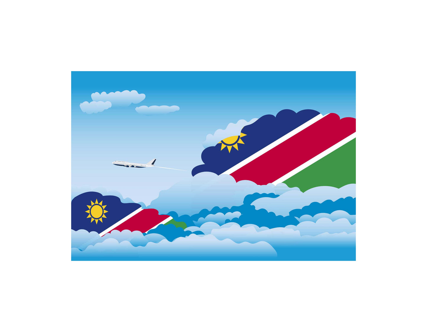 Namibia Day Clouds Blankets & Throws | Soft Premium Blankets | City Posters Plus