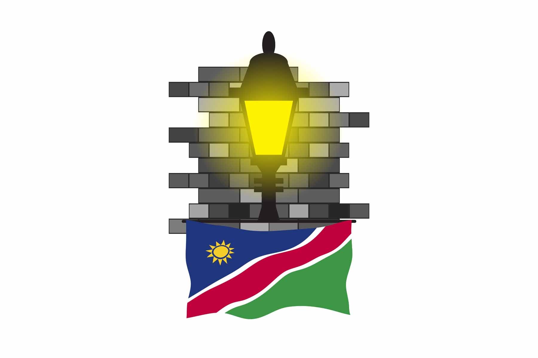 Namibia Street Lamp Bricks Sticker