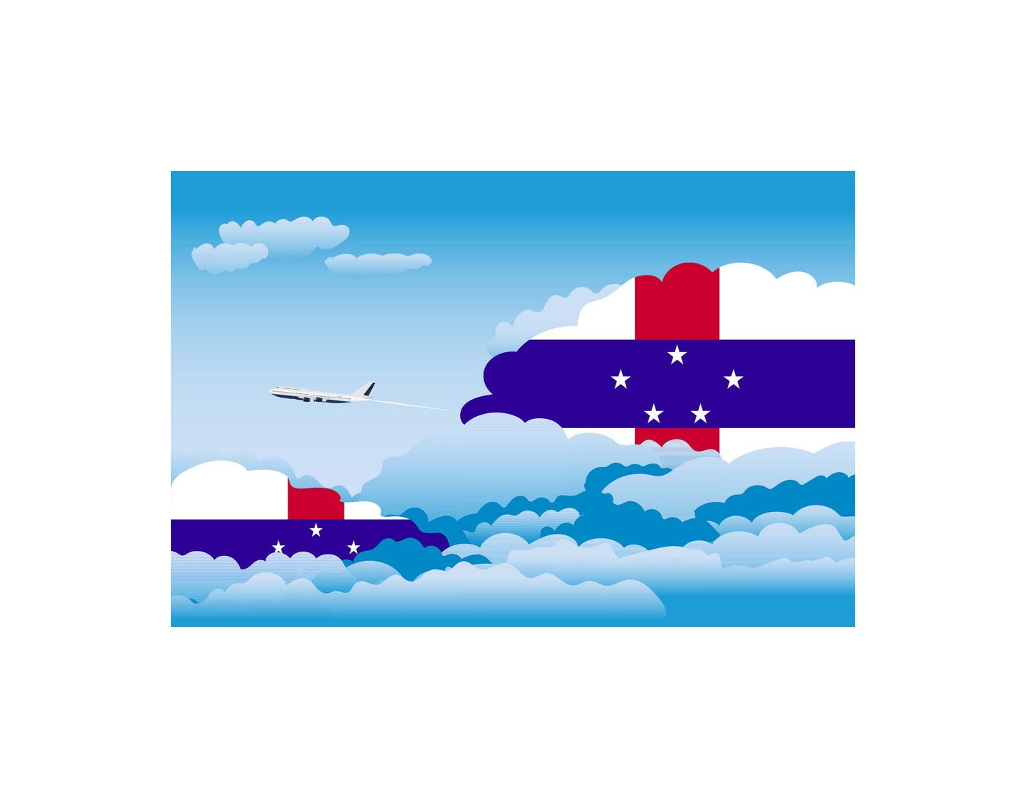Netherlands Day Clouds Blankets & Throws | Soft Premium Blankets | City Posters Plus