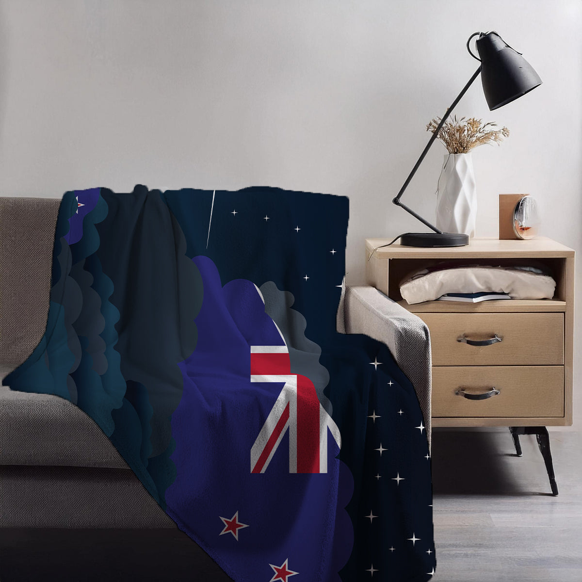 New Zealand Night Clouds Blankets & Throws | Premium Soft Blankets | City Posters Plus